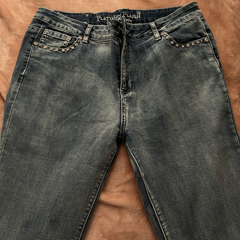 rhinestone denim jeans - Picture 2 of 3